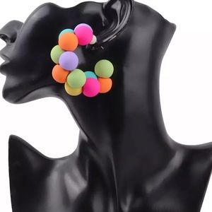 FUN Colorful BoHo Summer Bubblegum Earrings